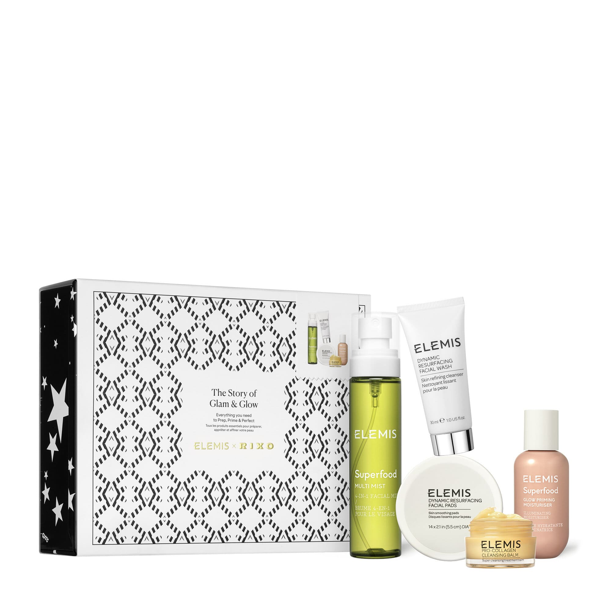 Дизайнерський набір Гламур та Сяйво шкіри ELEMIS x RIXO The Story of Glam & Glow Gift Set